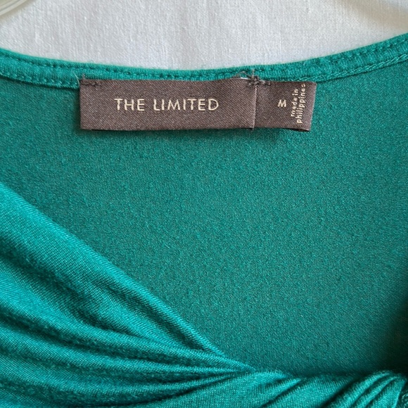 The Limited women's green long sleeve top with twisted neckline, size M - Picture 5 of 7